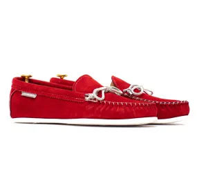 Spring Grove USA Moccasins - Red Suede