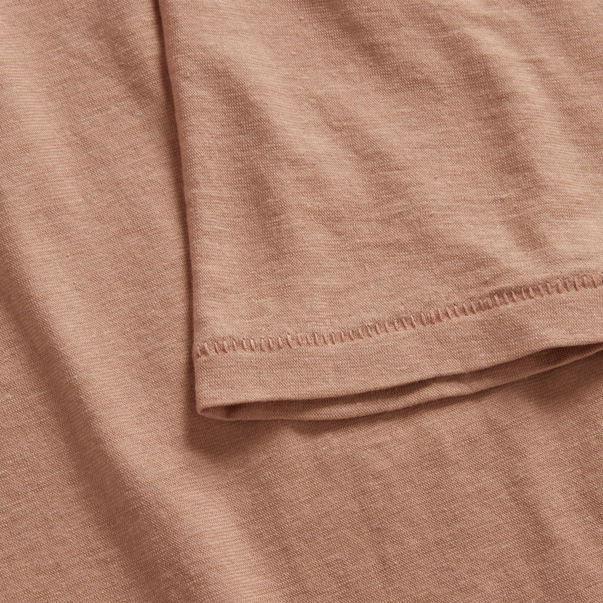 The Cotton Hemp Polo in Dried Acorn