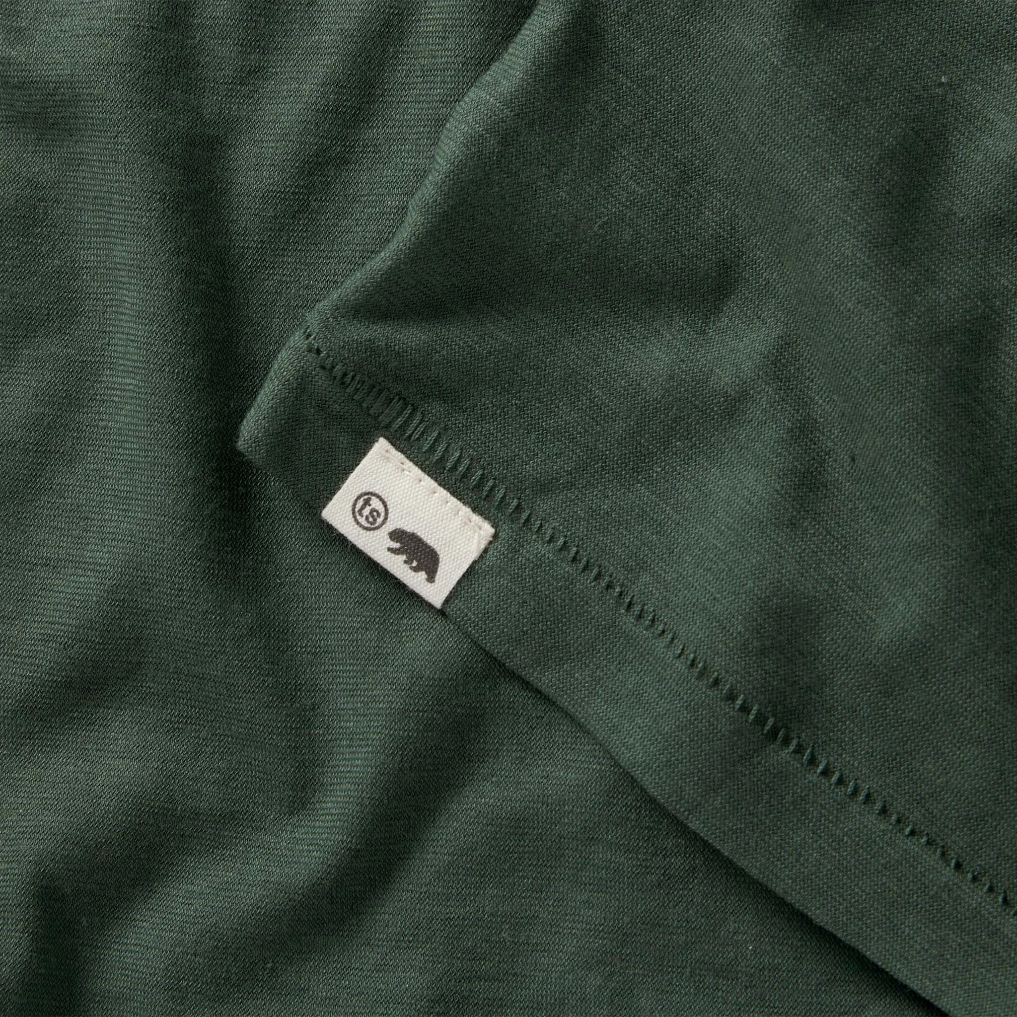 The Cotton Hemp Tee in Pine