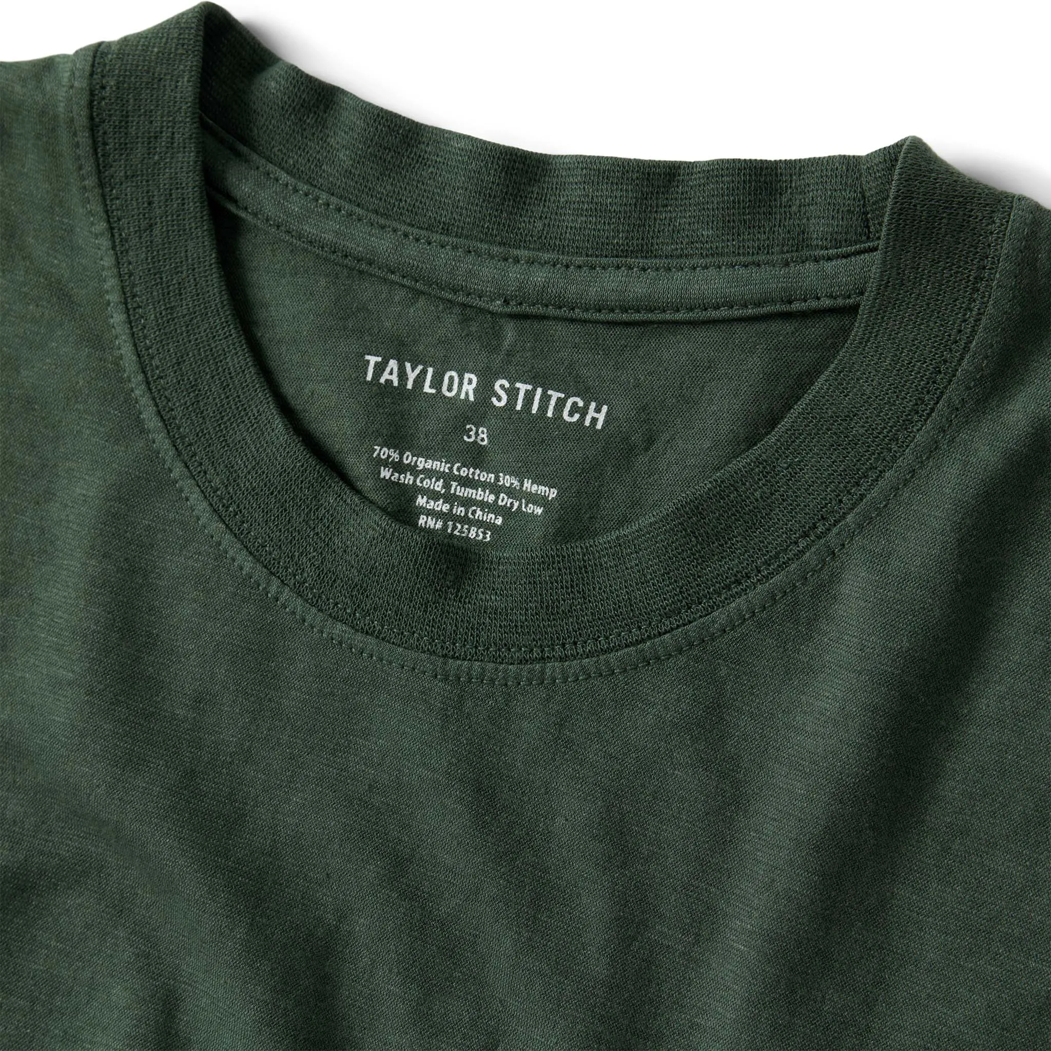 The Cotton Hemp Tee in Pine