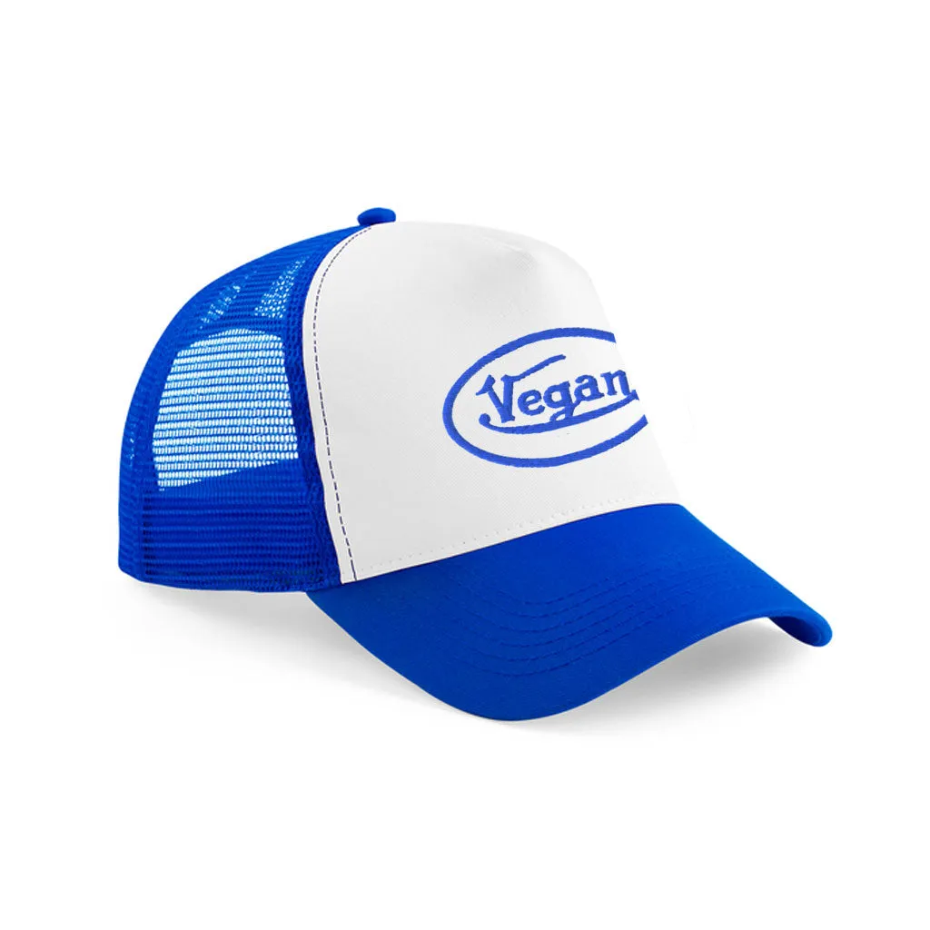 Von Vegan Trucker Hat - Blue/White