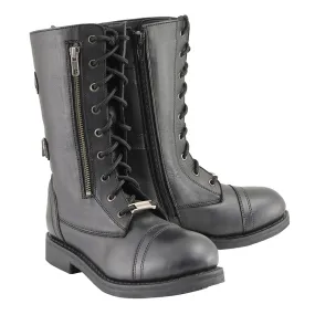 Women’s Tall Lace Front Boot w/ Buckles back & Knife Storage Pockets